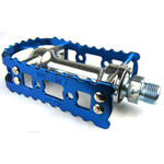 MKS MKS reissued BM-7 BMX bicycle pedals  - 1/2" (FOR ONE PIECE CRANKS) - BLUE