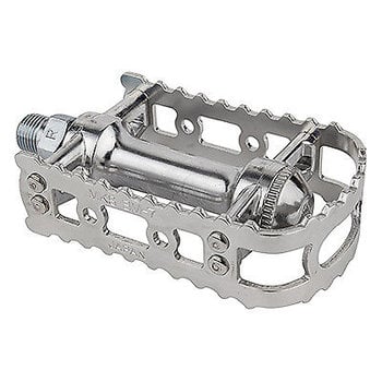 MKS MKS reissued BM-7 BMX bicycle pedals  - 9/16" - SILVER