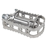 MKS MKS reissued BM-7 BMX bicycle pedals  - 1/2" (FOR ONE PIECE CRANKS) - SILVER