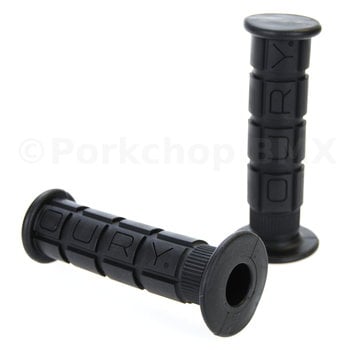 Oury Oury Downhill or BMX bicycle low flange grips - BLACK