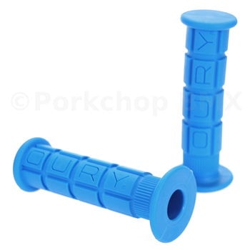 Oury Oury Downhill or BMX bicycle low flange grips - BLUE