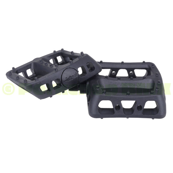 Odyssey Odyssey Twisted PC polycarbonate platform BMX CR-MO axle bicycle pedals  9/16" - BLACK