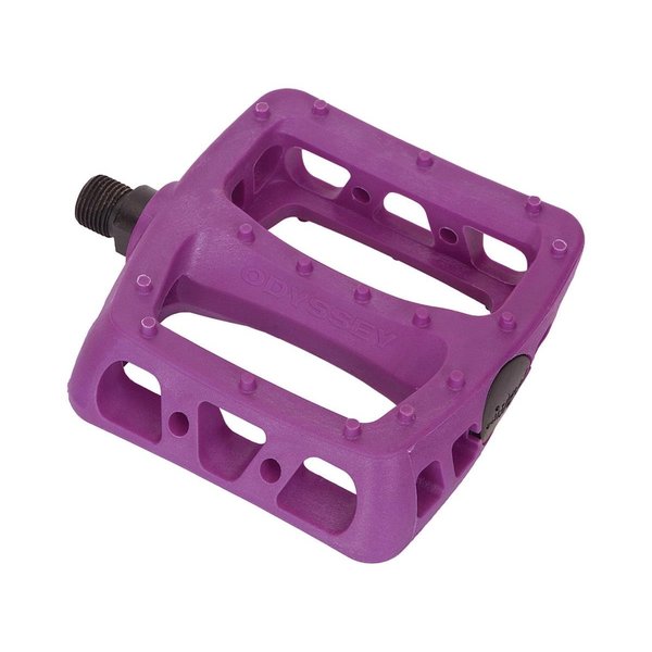 Odyssey Odyssey Twisted PC polycarbonate platform BMX CR-MO axle bicycle pedals  9/16" - PURPLE