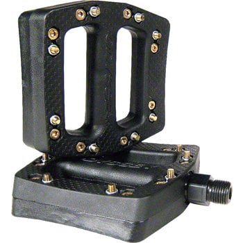 Odyssey Odyssey JC polycarbonate platform BMX CR-MO axle bicycle pedals  9/16" - BLACK