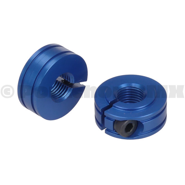 Porkchop BMX Porkchop BMX 3/8" X 26T bicycle axle collars for sealed bearing hubs (PAIR) DARK BLUE