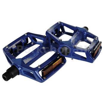 Wellgo Wellgo B102 platform freestyle alloy BMX CR-MO axle aluminum bicycle pedals w/ replaceable pins 9/16" - DARK BLUE