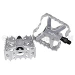 Wellgo Wellgo 1/2" LU-953  square cage alloy BMX bicycle pedals SILVER / SILVER