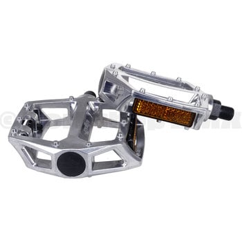 Wellgo Wellgo LU-313 platform freestyle alloy BMX bicycle pedals 9/16" SILVER