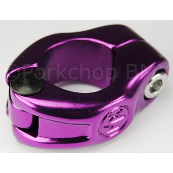 Porkchop BMX MX style hinged BMX bicycle seat clamp - 25.4mm (1") - PURPLE