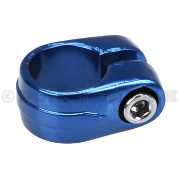 Porkchop BMX Suntour style BMX bicycle seat clamp - 25.4mm (1") - COBALT BLUE