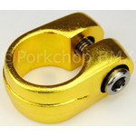 Porkchop BMX Suntour style BMX bicycle seat clamp - 25.4mm (1") - GOLD