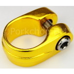 Porkchop BMX Suntour style BMX bicycle seat clamp - 28.6mm (1 1/8") - GOLD