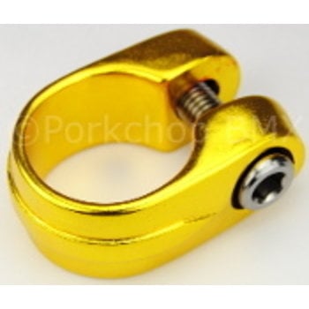 Porkchop BMX Suntour style BMX bicycle seat clamp - 28.6mm (1 1/8") - GOLD