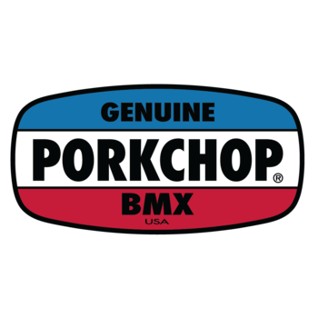 Porkchop BMX Porkchop BMX "GRAB ON" decal sticker 4" x 2" on WHITE