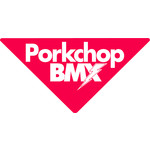 Porkchop BMX Porkchop BMX "Porkville" decal sticker 3 7/8" x 2" RED and WHITE