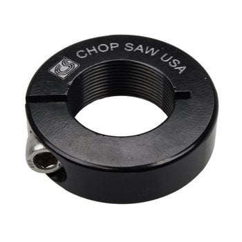 Chop Saw USA Chop Saw 1" threaded headset lock BMX Bicycle aluminum alloy locknut  - BLACK