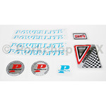 Powerlite 1978-83 Powerlite  old school BMX bicycle decal SET - SHADOW LIGHT BLUE (officially licensed)