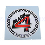 Powerlite Powerlite Mark 4 COIN old school BMX bicycle decal BLACK and RED on WHITE (officially licensed)
