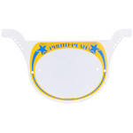 Neal Enterprises Neal Enterprises PROTO-PLATE old school BMX number plate BLUE YELLOW on WHITE