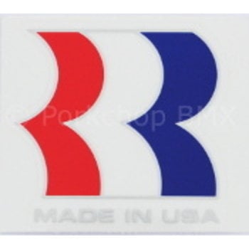 Robinson 1987-90 Robinson MADE IN USA "R" BMX decal on CLEAR (2" tall)