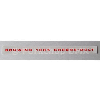 Schwinn Schwinn Predator "100% CHROME-MOLY" RH chainstay decal