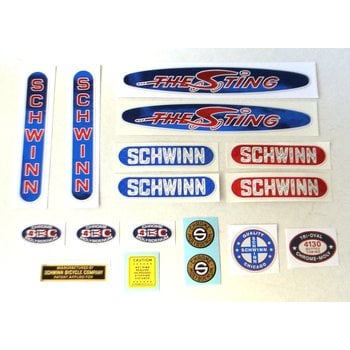 Schwinn 1979-82 Schwinn Sting complete decal set - officially licensed