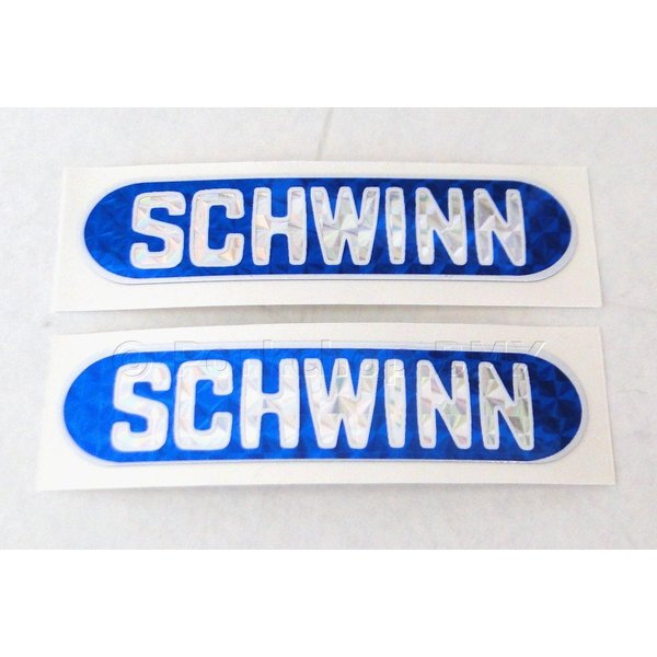 Schwinn 1979-83 Schwinn Sting prism chainstay decals (PAIR) - BLUE