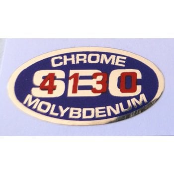 Schwinn 1979-82 Schwinn Sting "SBC 4130 Chrome Molybdenum" oval decal