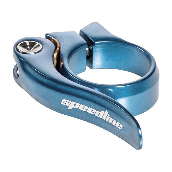 Supercross BMX Supercross Speedline Pro 31.8mm (1 1/4") BMX bicycle QUICK RELEASE seat clamp - ALPINE BLUE