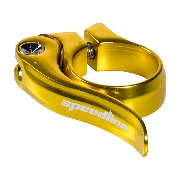 Supercross BMX Supercross Speedline Pro 31.8mm (1 1/4") BMX bicycle QUICK RELEASE seat clamp - GOLD