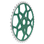 Chop Saw USA Chop Saw 42T SNOWFLAKE bicycle chainwheel - GREEN ANODIZED