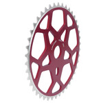 Chop Saw USA Chop Saw 42T SNOWFLAKE bicycle chainwheel - RED ANODIZED