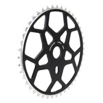 Chop Saw USA Chop Saw 44T SNOWFLAKE bicycle chainwheel - BLACK ANODIZED