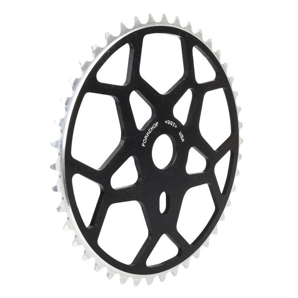 Chop Saw USA Chop Saw 44T SNOWFLAKE bicycle chainwheel - BLACK ANODIZED