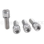 Porkchop BMX BMX **LONG** Stem Cap Bolts M8 X 1.25 X 24mm (set of 4) STAINLESS STEEL