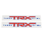 Tange Tange old school BMX TRX fork decals - RED WHITE BLUE - (PAIR)