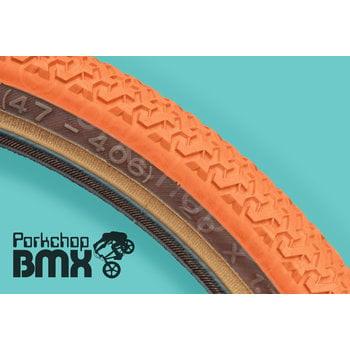 Kenda Kenda K55 freestyle tread BMX bicycle skinwall tire - 20" X 1.75" ORANGE