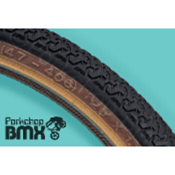 Kenda Kenda K55 freestyle tread BMX bicycle skinwall tire - 20" X 1.75 - BLACK