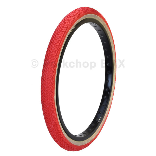 Kenda Kenda K55 freestyle tread BMX bicycle skinwall tire - 20" X 1.75" - RED