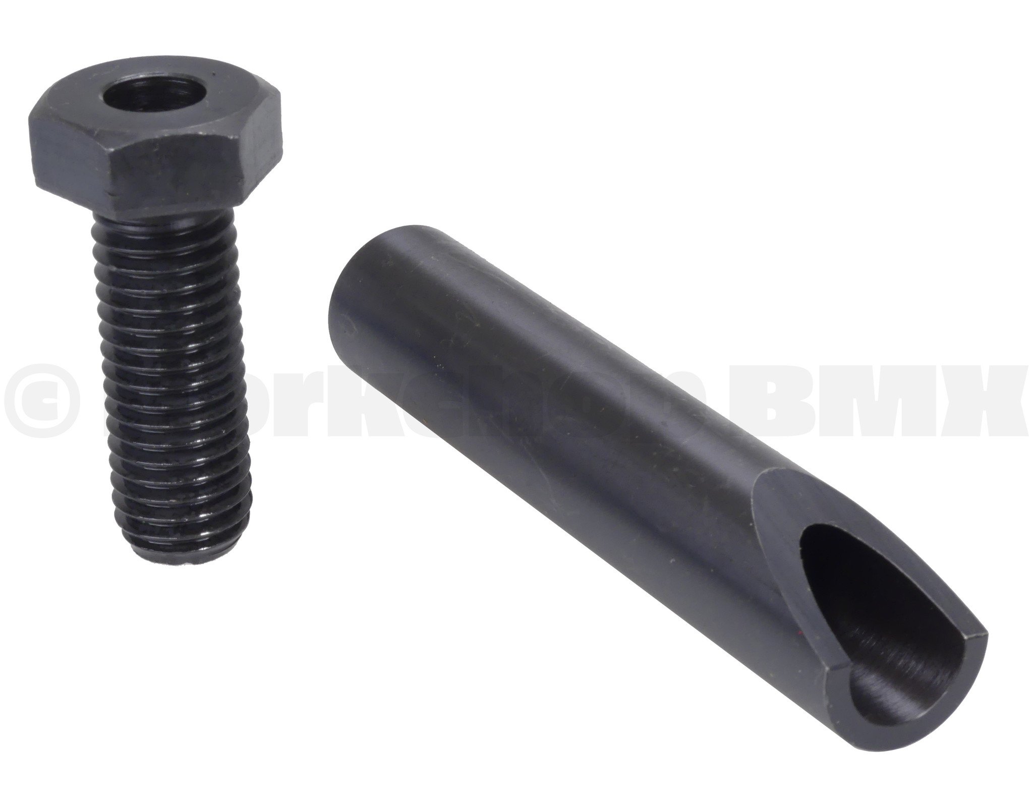 Chromoly 21.1mm quill and hollow top bolt for Tuf Neck / Pro Neck