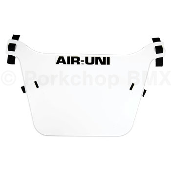Air-Uni Air-Uni BMX Number Plate BLANK (original 1980's molds!) REGULAR SIZE - WHITE