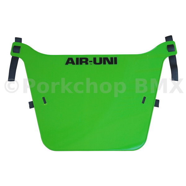 Air-Uni Air-Uni BMX Number Plate (from original 1980's molds!) XL PRO - LIME GREEN