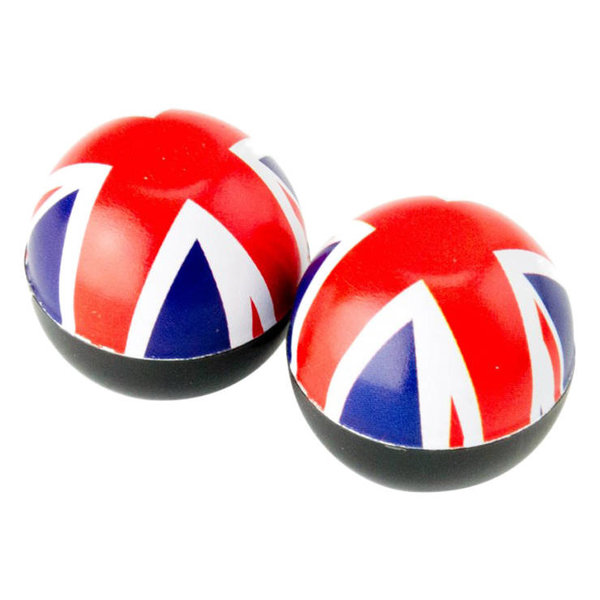 Trik Topz Bicycle Schrader Valve Caps (pair) UK Flag Union Jack