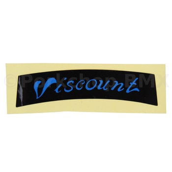 Viscount Dominator sticker decal (2" long)) BLACK BLUE