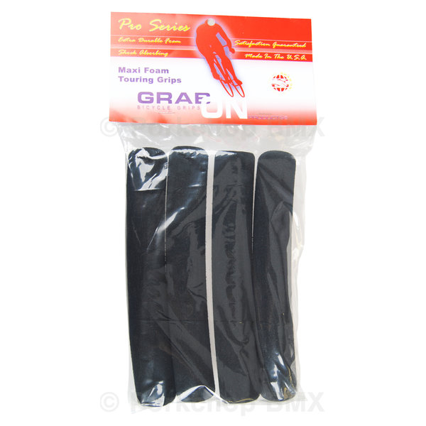 Grab On Grab On Maxi Kit premium EPDM foam drop bar handlebar road bicycle grips - BLACK