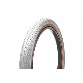 GT GT LP-5 20" x  1.75" BMX bicycle skinwall tire - WHITE with TAN SKINWALL