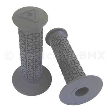 A'ME AME old school BMX bicycle grips - ROUNDS - GRAY GREY