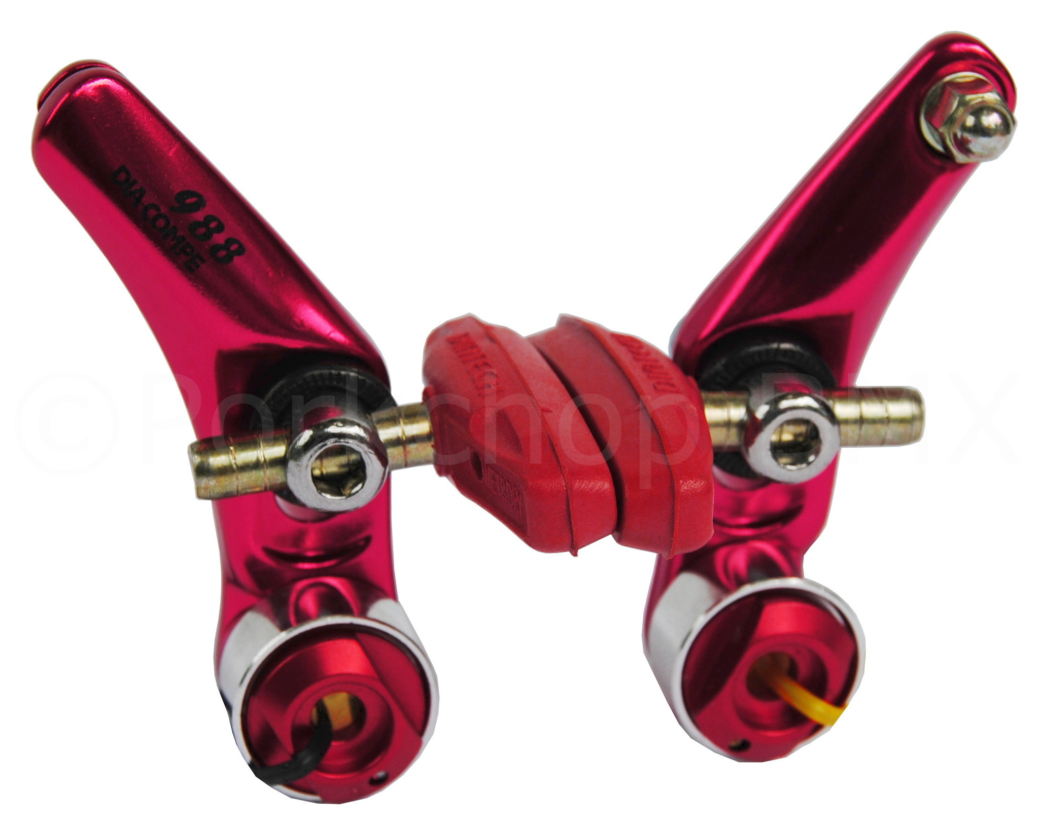 RED Dia-Compe Diatech Hombre threaded BMX bicycle brake pads 