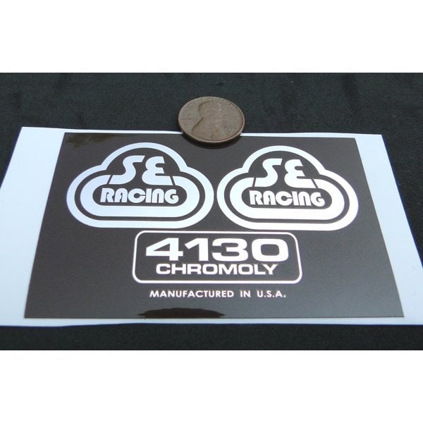 SE Racing SE Racing seat mast decal - 2nd Generation CR-MO - BROWN/CHROME