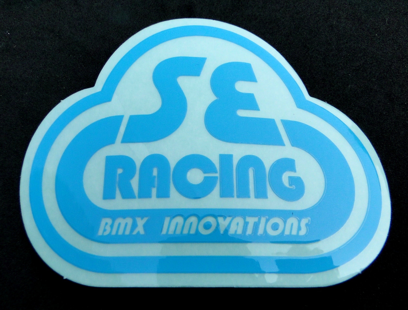 SE Racing head tube decal - 2nd Generation - BABY BLUE